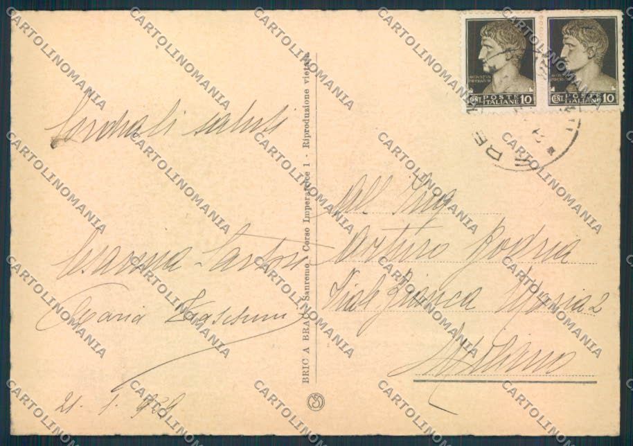 Imperia Sanremo FG cartolina ZF3383 – retro