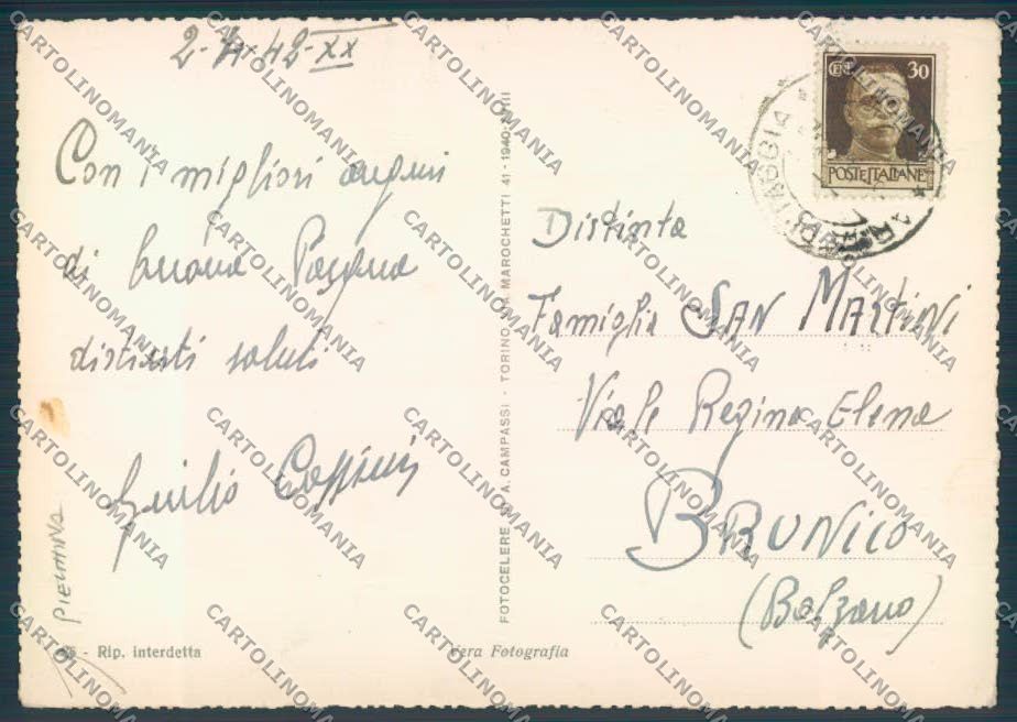 Imperia Sanremo PIEGHINA foto FG cartolina ZF3417 – retro