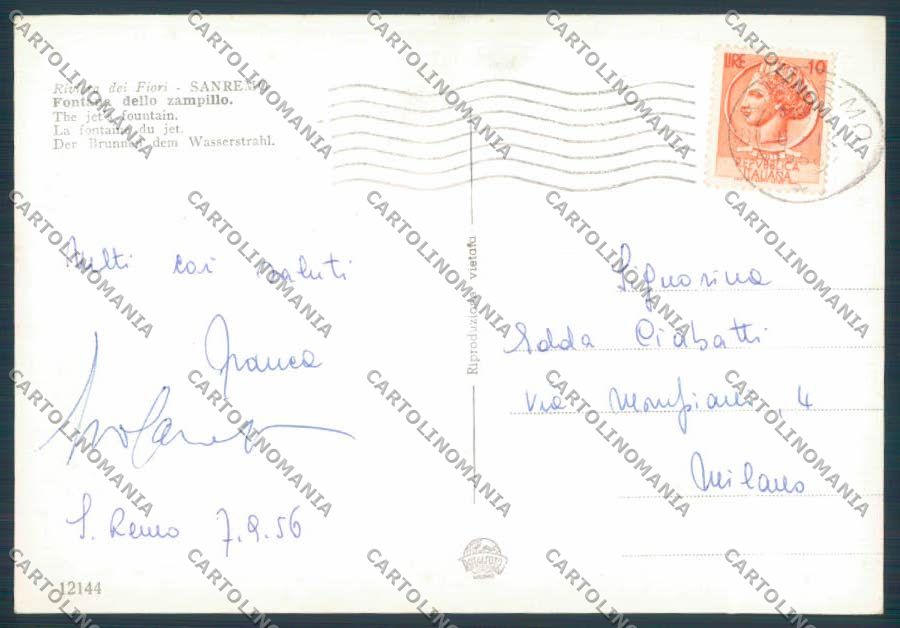 Imperia Sanremo foto FG cartolina ZF3419 – retro