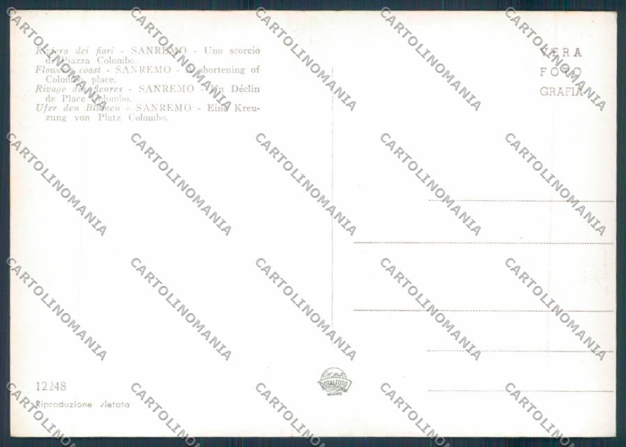 Imperia Sanremo foto FG cartolina ZF3451 – retro