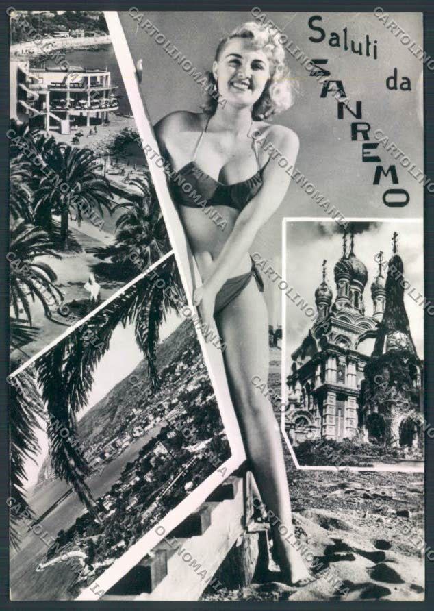 Imperia Sanremo Saluti da foto FG cartolina ZF3472 – fronte