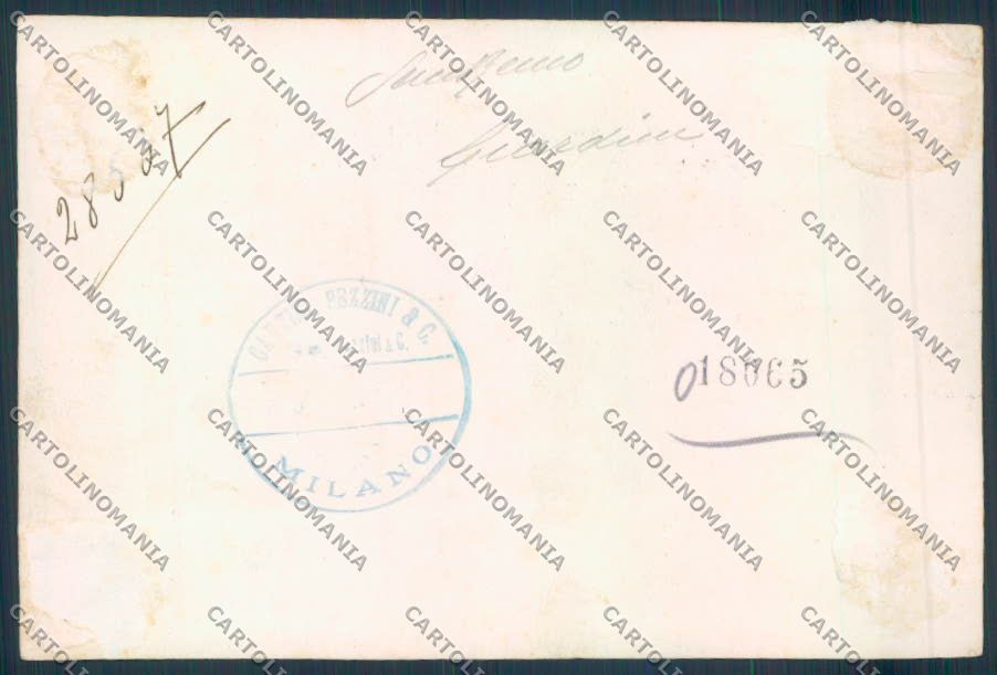 Imperia Sanremo foto Garzini Pezzini bozza per cartolina ZF3484 – retro