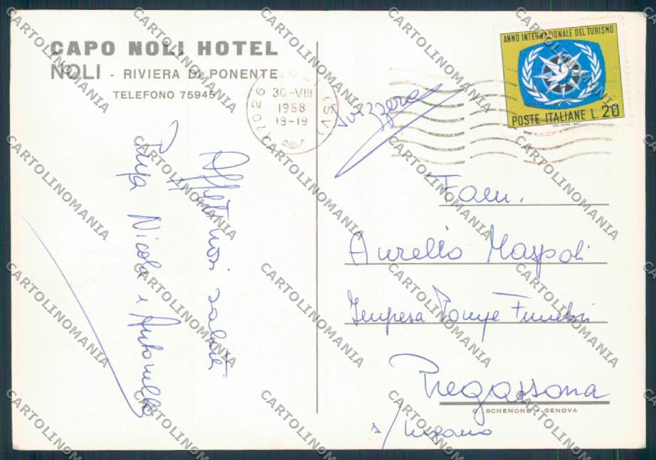 Savona Noli FG cartolina ZF3494 – retro