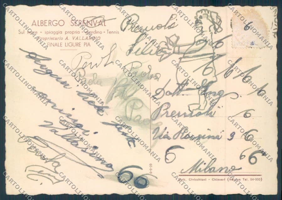 Savona Finale Ligure FG cartolina ZF3498 – retro