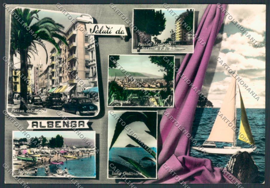 Savona Albenga Saluti da foto FG cartolina ZF3509 – fronte