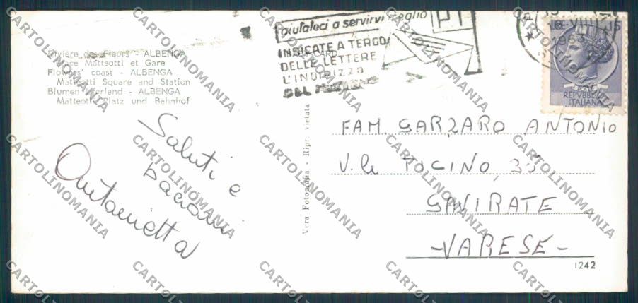 Savona Albenga mini foto cartolina ZF3511 – retro
