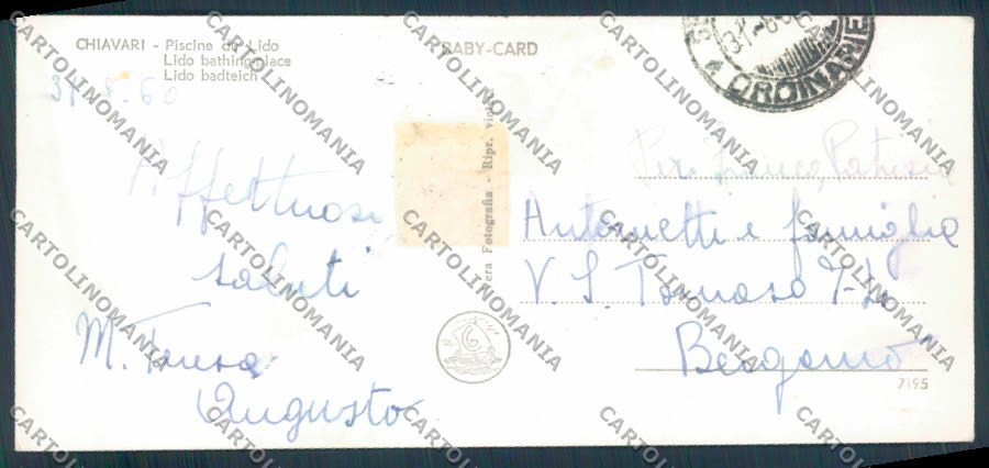 Genova Chiavari mini foto cartolina ZF3527 – retro