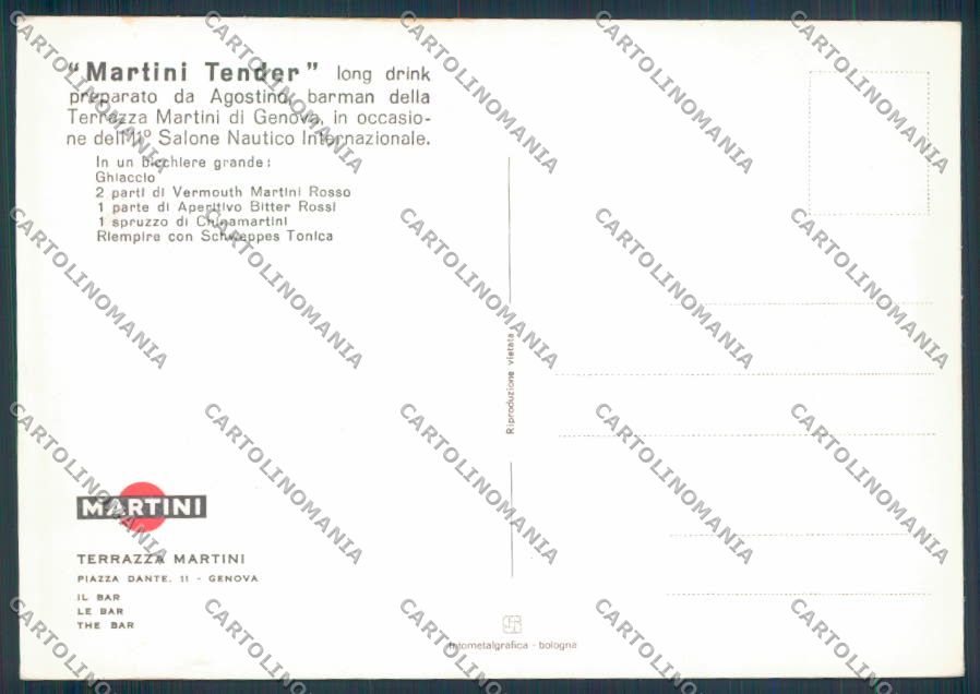 Genova Bar Martini città FG cartolina ZF3533 – retro