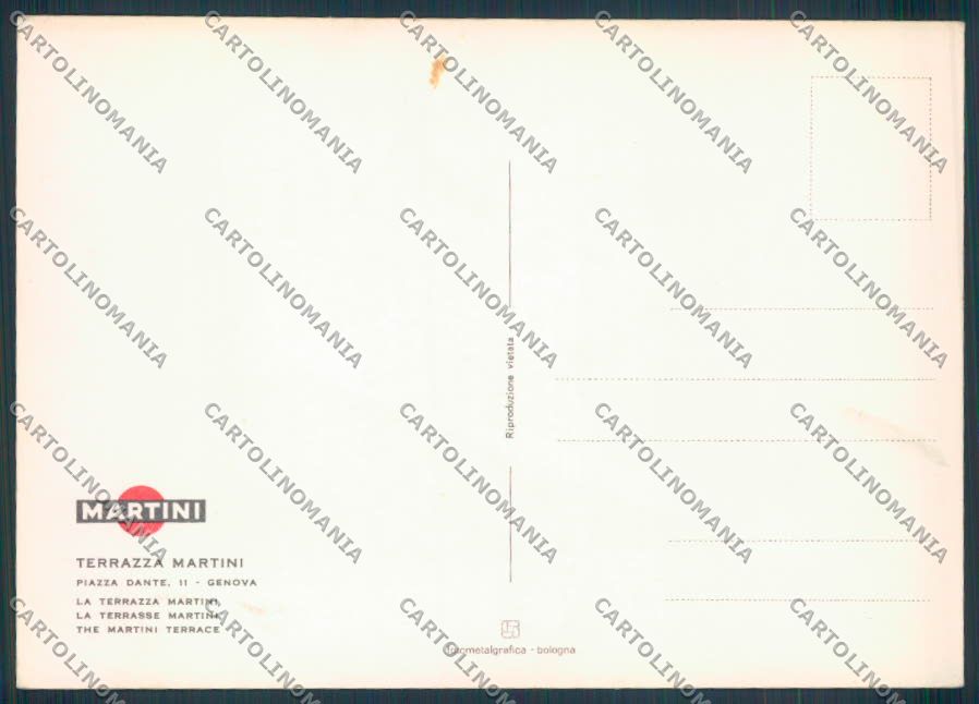 Genova Bar Martini città FG cartolina ZF3534 – retro