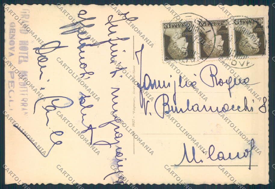 Genova Pegli FG cartolina ZF3536 – retro
