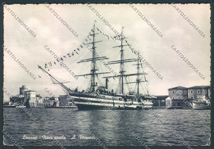 Livorno Veliero Vespucci STRAPPINO FG cartolina ZF3541 – fronte