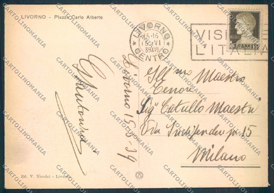 Livorno città FG cartolina ZF3548 – retro
