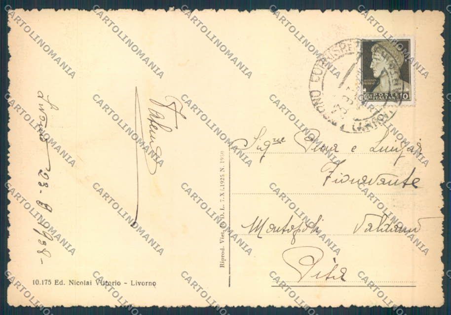 Livorno città Accademia FG cartolina ZF3552 – retro