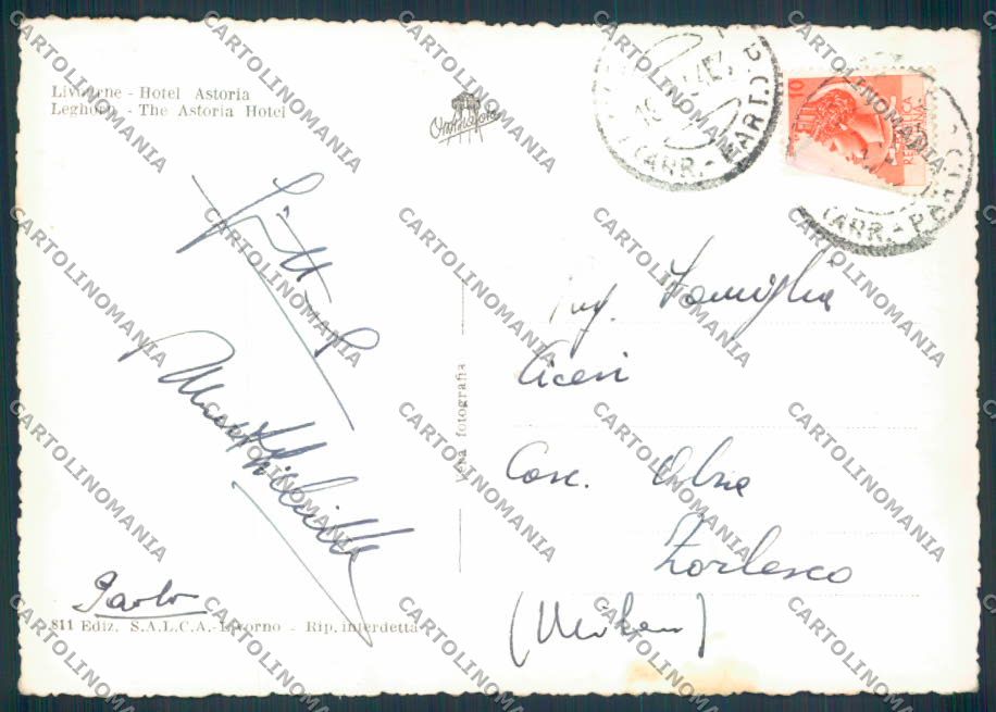 Livorno città foto FG cartolina ZF3560 – retro