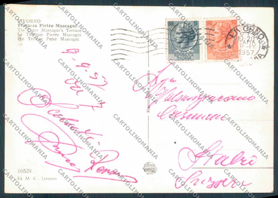 Livorno città foto FG cartolina ZF3563 – retro