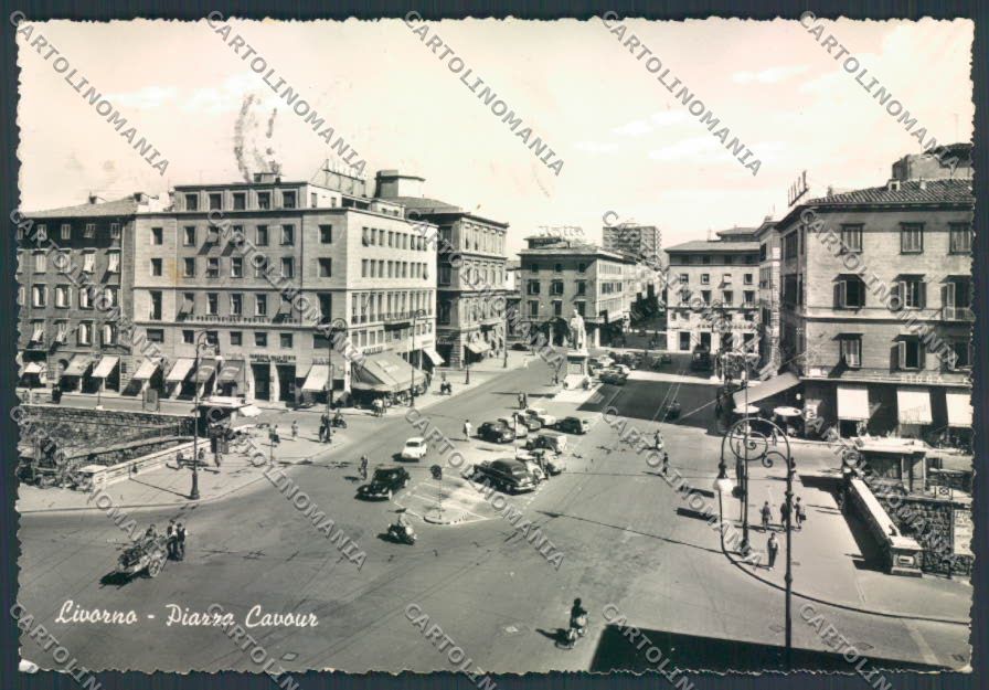 Livorno città PIEGA foto FG cartolina ZF3581 – fronte
