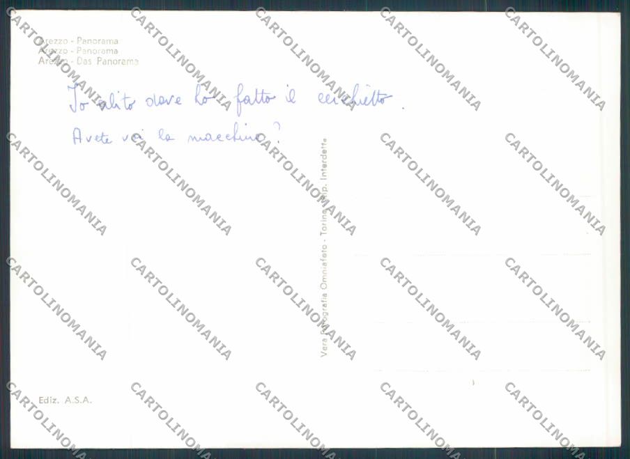 Arezzo città foto FG cartolina ZF3614 – retro