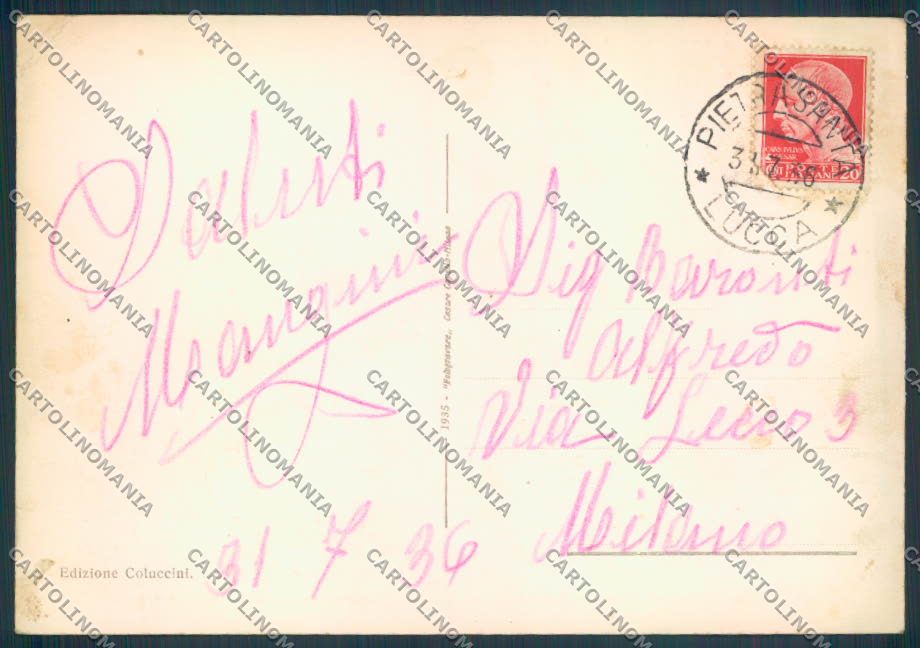 Lucca Marina di Pietrasanta Fiumetto FG cartolina ZF3655 – retro