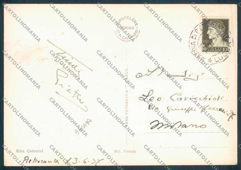 Lucca Pietrasanta Fiumetto ABRASA foto FG cartolina ZF3668 – retro