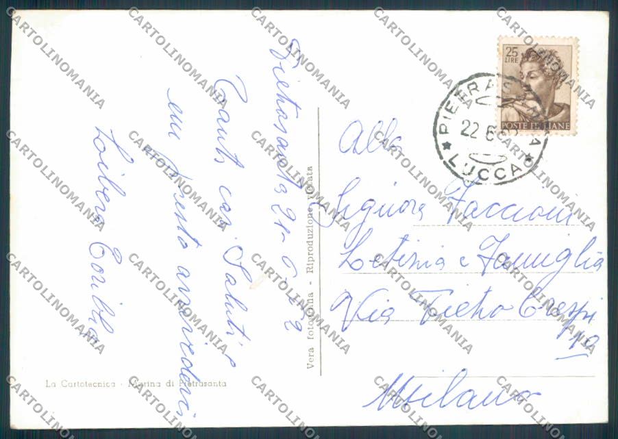 Lucca Marina Pietrasanta Saluti da foto FG cartolina ZF3678 – retro