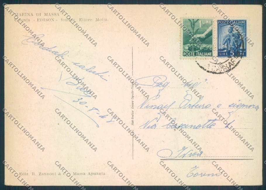 Massa Marina di FG cartolina ZF3679 – retro