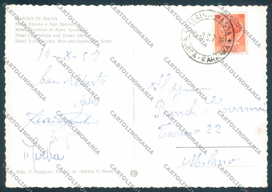 Massa Marina di foto FG cartolina ZF3696 – retro