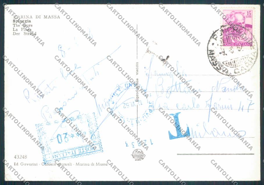 Massa Marina di foto FG cartolina ZF3705 – retro