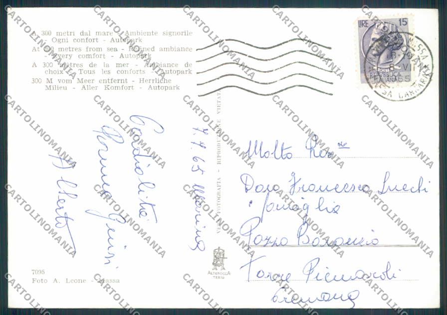 Massa Marina di Pubblicitaria foto FG cartolina ZF3713 – retro