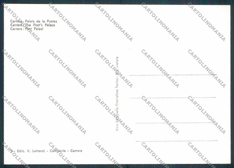 Massa Carrara Poste foto FG cartolina ZF3720 – retro