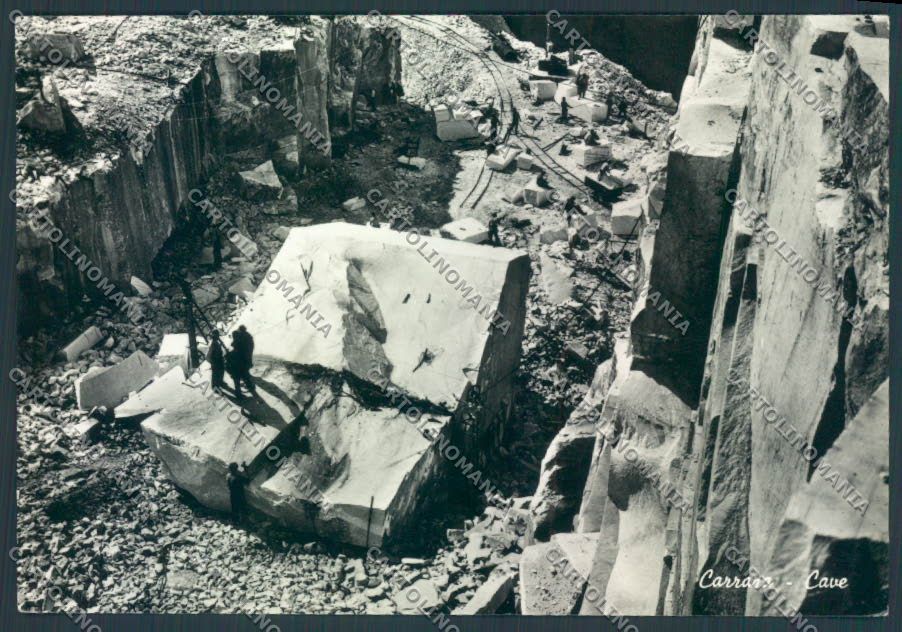 Massa Carrara Cave Marmo foto FG cartolina ZF3744 – fronte