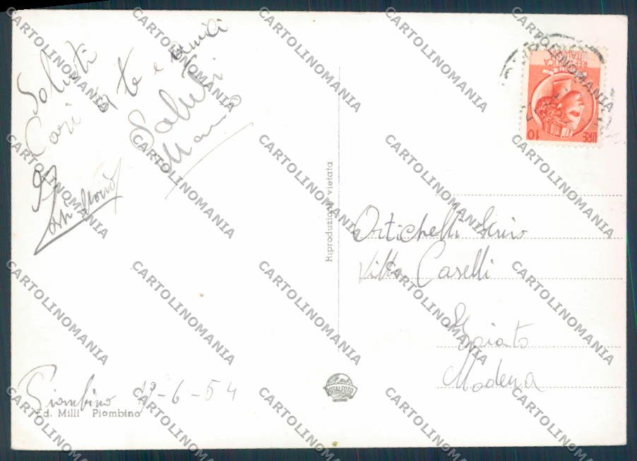 Livorno Piombino Saluti da foto FG cartolina ZF3752 – retro