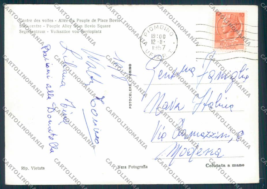 Livorno Piombino Centro Velico foto FG cartolina ZF3754 – retro