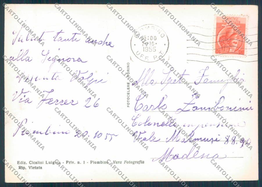 Livorno Piombino foto FG cartolina ZF3755 – retro