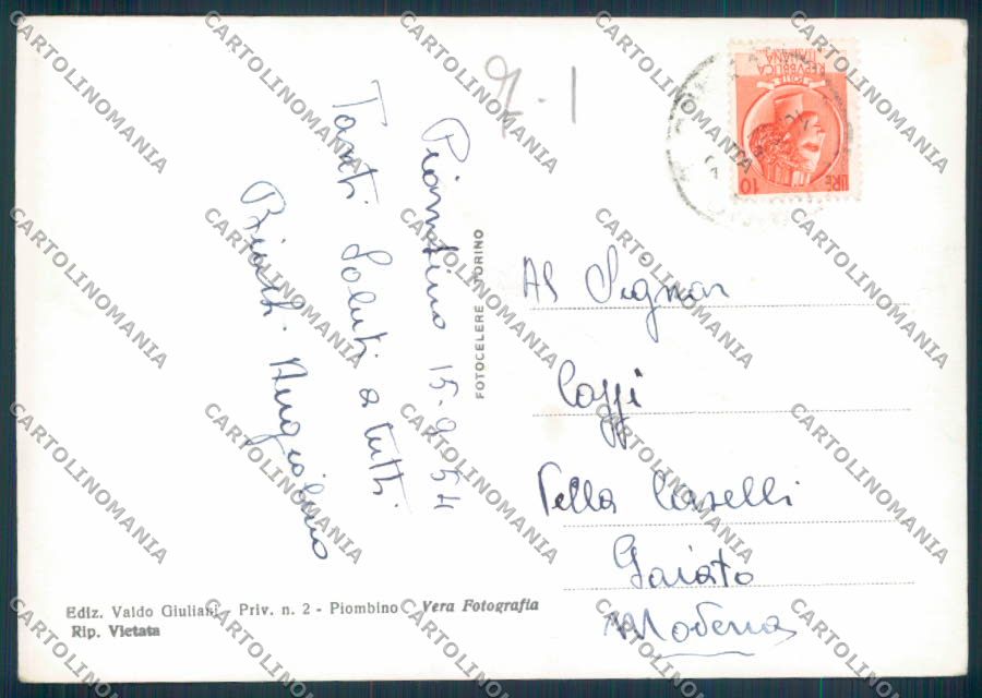 Livorno Piombino foto FG cartolina ZF3758 – retro