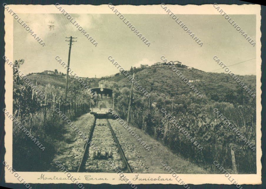 Pistoia Montecatini Funicolare FG cartolina ZF3780 – fronte