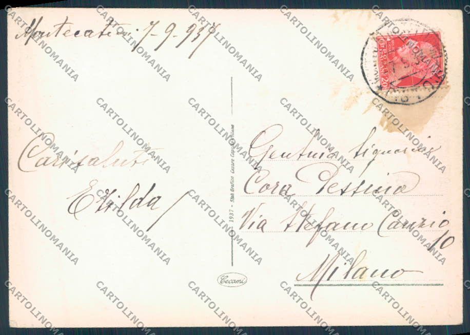 Pistoia Montecatini FG cartolina ZF3795 – retro
