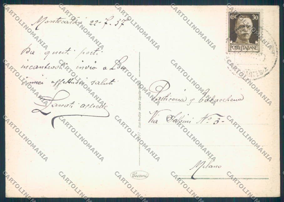 Pistoia Montecatini FG cartolina ZF3796 – retro