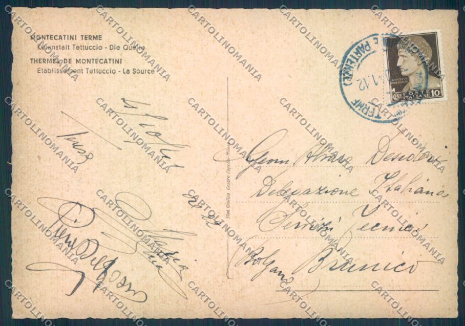 Pistoia Montecatini FG cartolina ZF3799 – retro