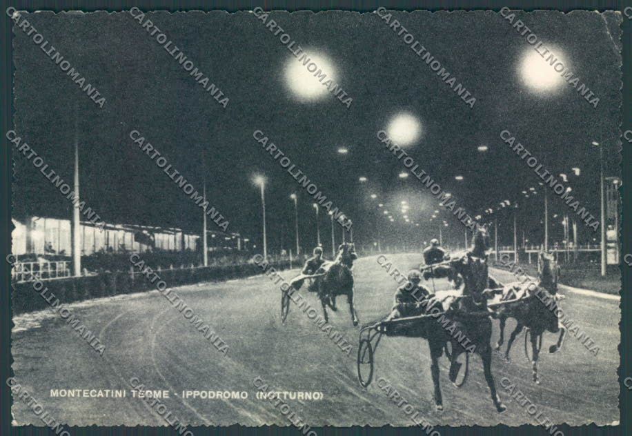 Pistoia Montecatini Ippodromo PIEGA foto FG cartolina ZF3817 – fronte