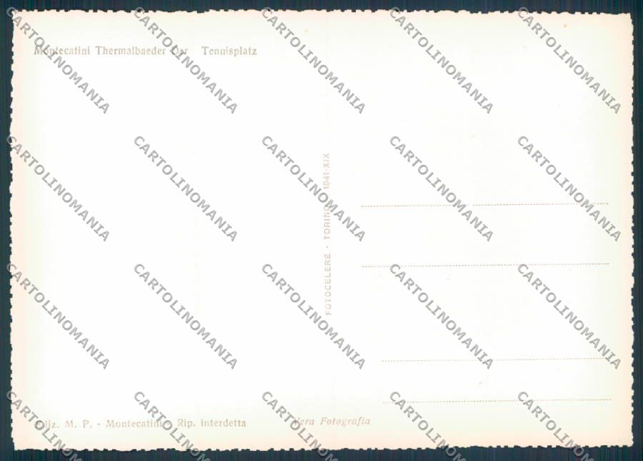Pistoia Montecatini Tennis foto FG cartolina ZF3828 – retro