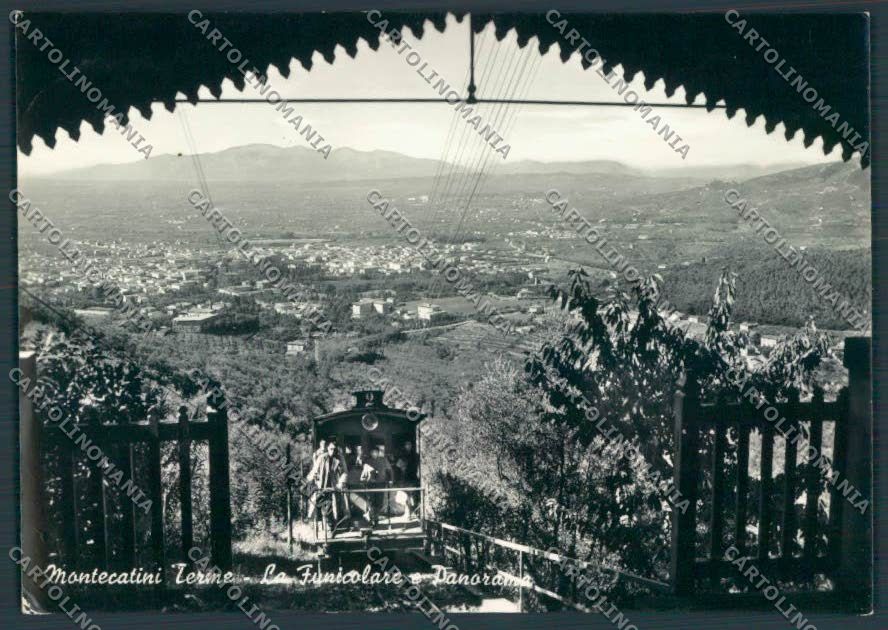 Pistoia Montecatini Funicolare foto FG cartolina ZF3833 – fronte