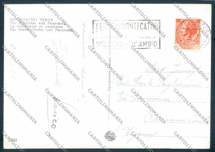 Pistoia Montecatini Funicolare foto FG cartolina ZF3833 – retro