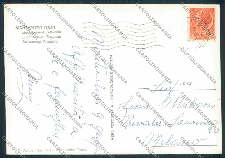 Pistoia Montecatini foto FG cartolina ZF3834 – retro