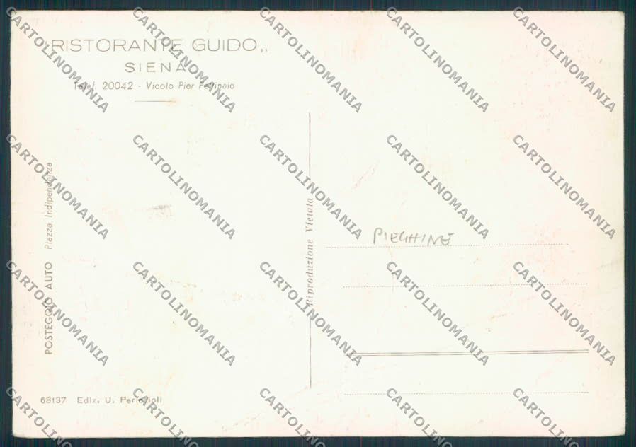 Siena città PIEGHINE FG cartolina ZF3868 – retro