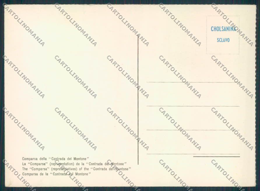 Siena città Sfilata Paggi FG cartolina ZF3873 – retro