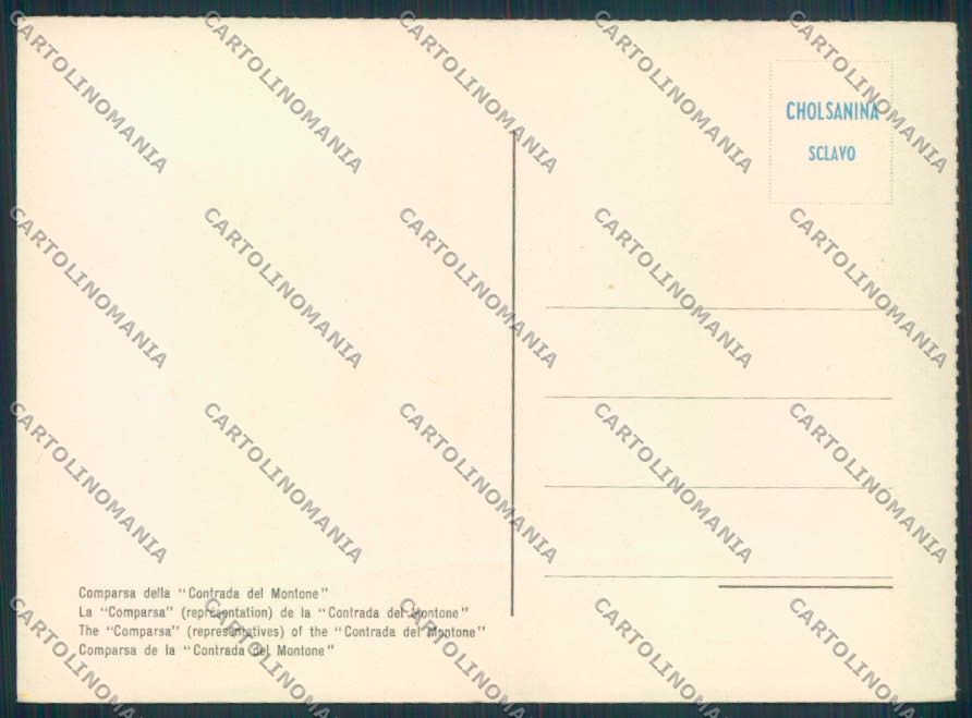 Siena città Sfilata Paggi FG cartolina ZF3874 – retro