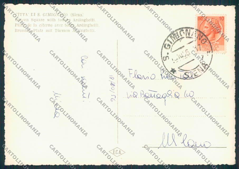 Siena città foto FG cartolina ZF3878 – retro