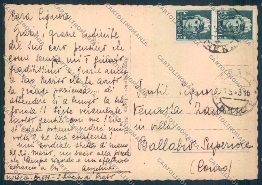 Prato città Via Firenze FG cartolina ZF3898 – retro