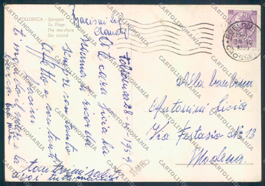 Grosseto Follonica STRAPPO foto FG cartolina ZF4013 – retro