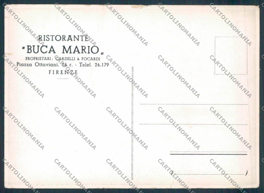 Firenze città Pubblicitaria FG cartolina ZF4027 – retro